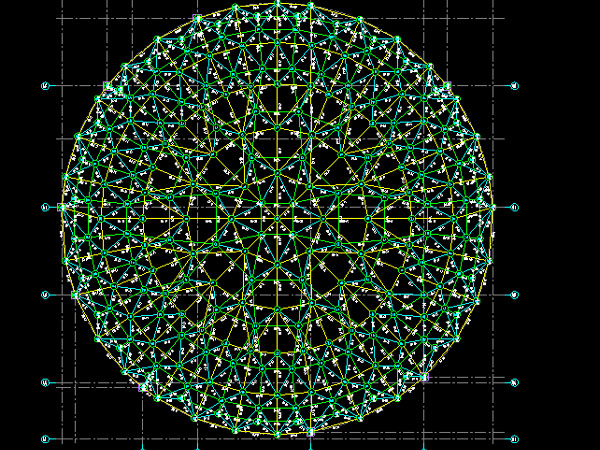 兴城明光正元广场圆形网架
